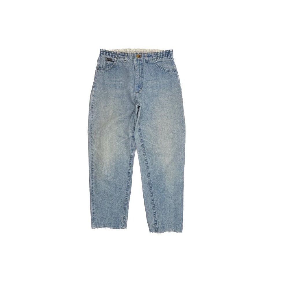 Riders by Lee Straight Leg Raw Hem Women's size 12P Light Blue Denim jeans